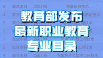 聚焦低空、机器人等新领域 教育部增补27个职业教育专业